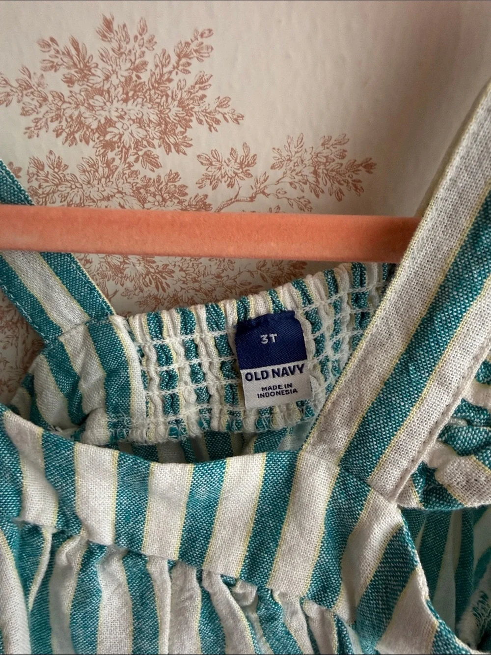 Old Navy Teal and White Striped Girls' Matching Set
